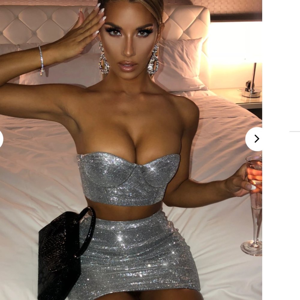 Babyboo Patrice Top - Silver Glitter
